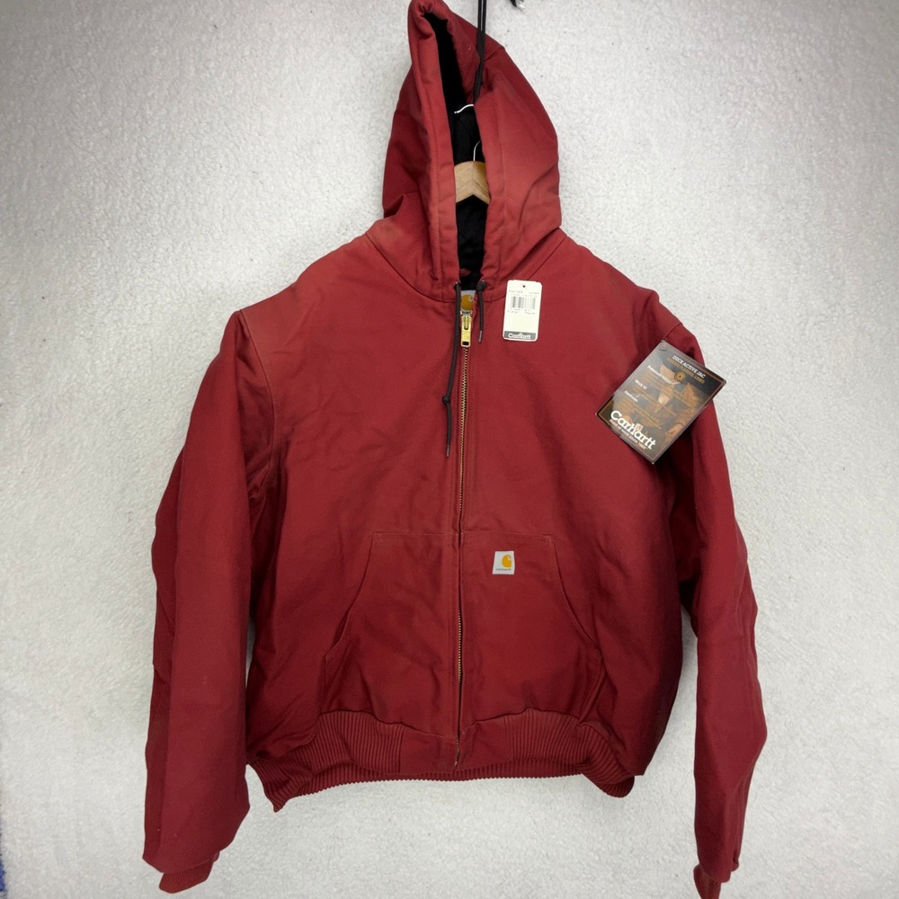 Carhartt Active Jacket Quilt Lined Mens XL J140 DKR Dark Red NWT NOS